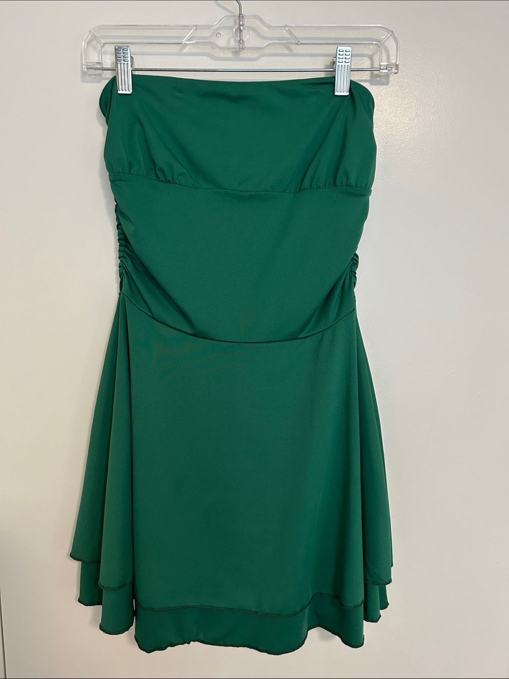 Green Strapless Dress, Size M